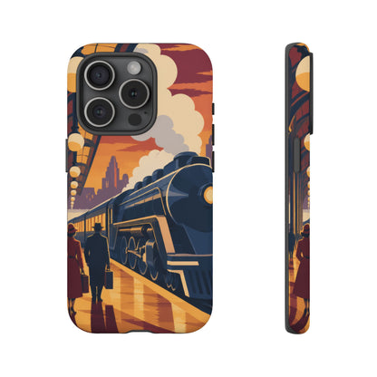 Travel by Train — Night Departure iPhone Tough Case | train travel
