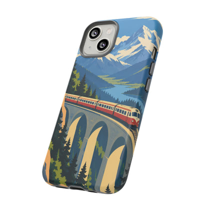 Travel by Train — Alpine Express iPhone Tough Case | train travel