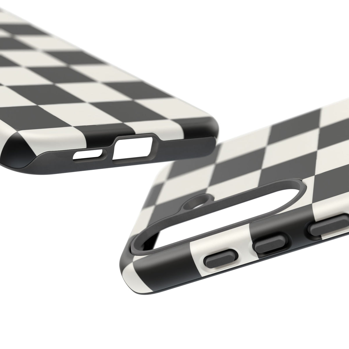 Classic Check Samsung Galaxy Tough Case | Black & White Checkerboard