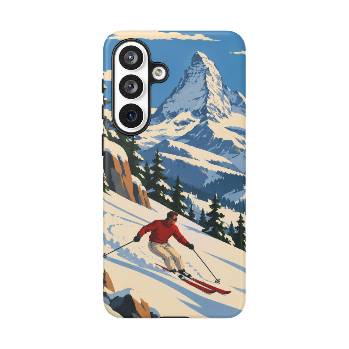 Swiss Skiing — Downhill Arc Samsung Galaxy Tough Case