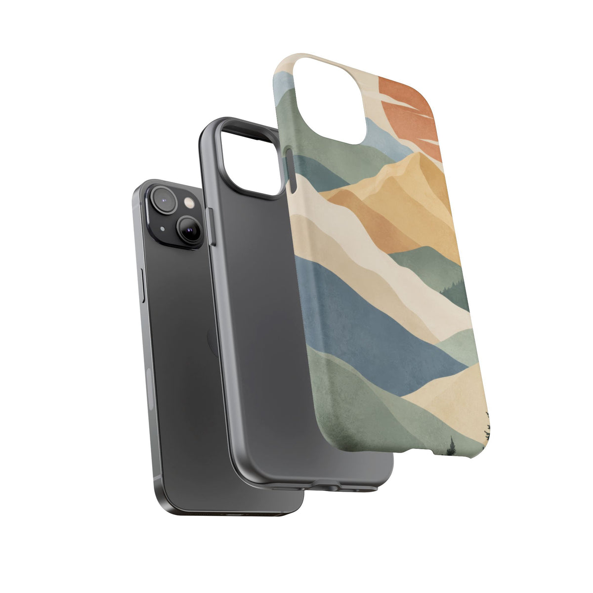 Sage Summit iPhone Tough Case | abstract mountains