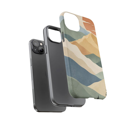 Sage Summit iPhone Tough Case | abstract mountains