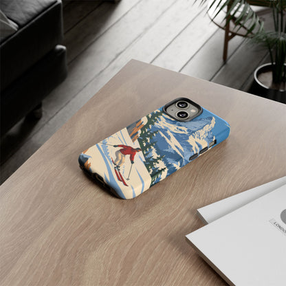 Swiss Skiing — Downhill Arc iPhone Tough Case
