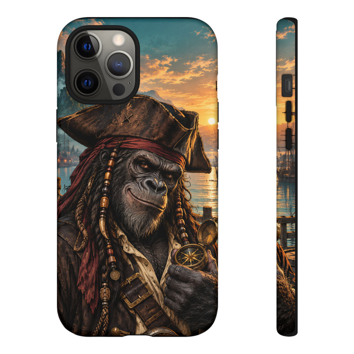 Pirate Gorilla iPhone Tough Case | Captain Silverback