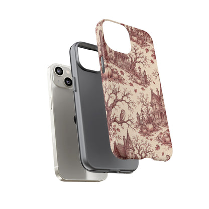 Haunted Estate Toile iPhone Tough Case | halloween toile