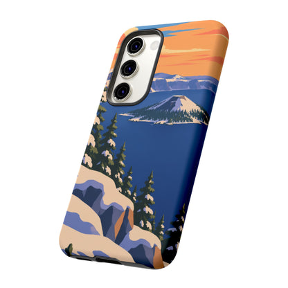 Crater Lake — Winter Caldera Samsung Galaxy Tough Case