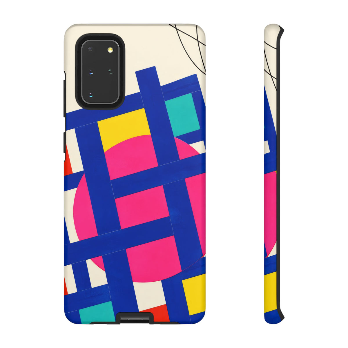 Chromatic Mischief Samsung Galaxy Tough Case | Geometric Color Block Art