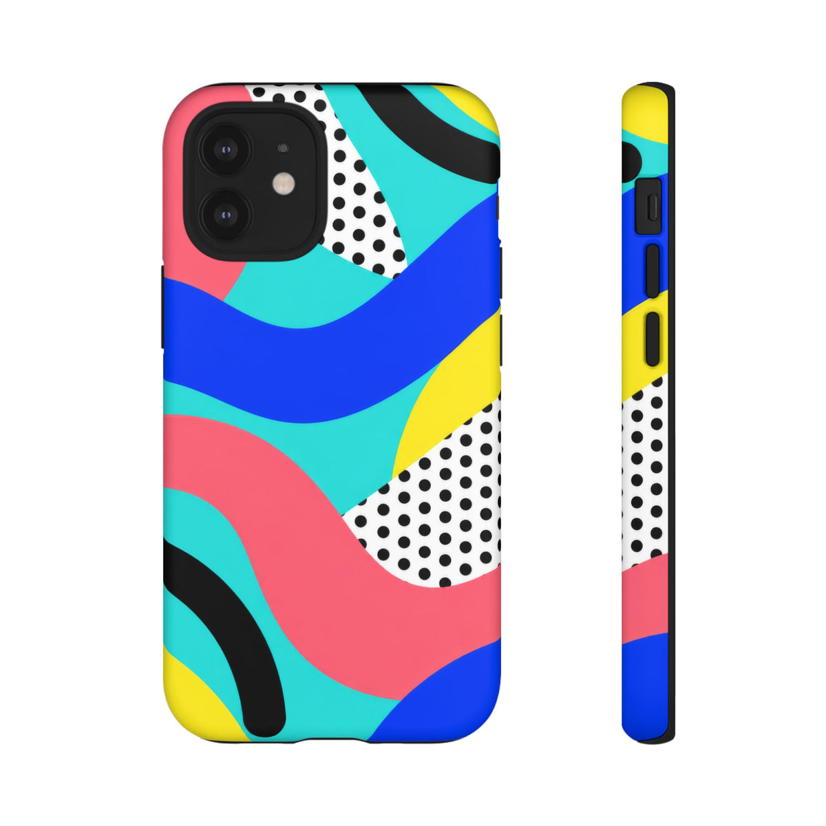 Poolside Pop iPhone Tough Case | Wavy Color Block