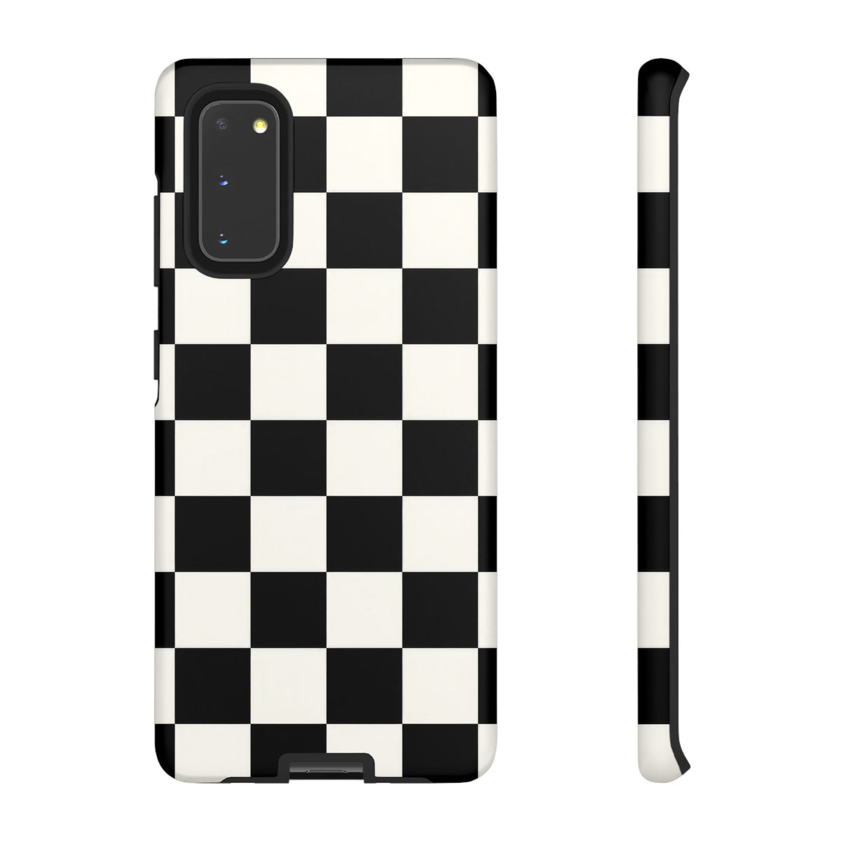 Classic Check Samsung Galaxy Tough Case | Black & White Checkerboard