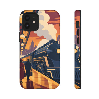 Travel by Train — Night Departure iPhone Tough Case | train travel