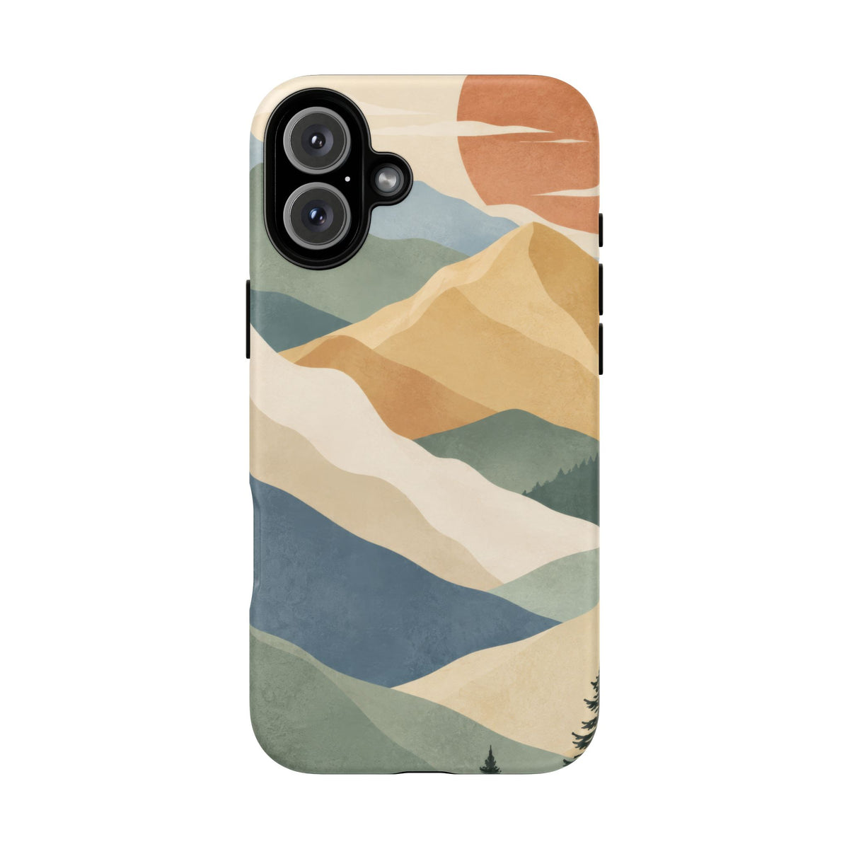 Sage Summit iPhone Tough Case | abstract mountains
