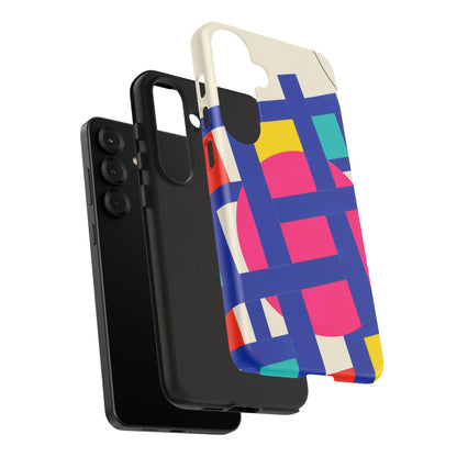 Chromatic Mischief Samsung Galaxy Tough Case | Geometric Color Block Art