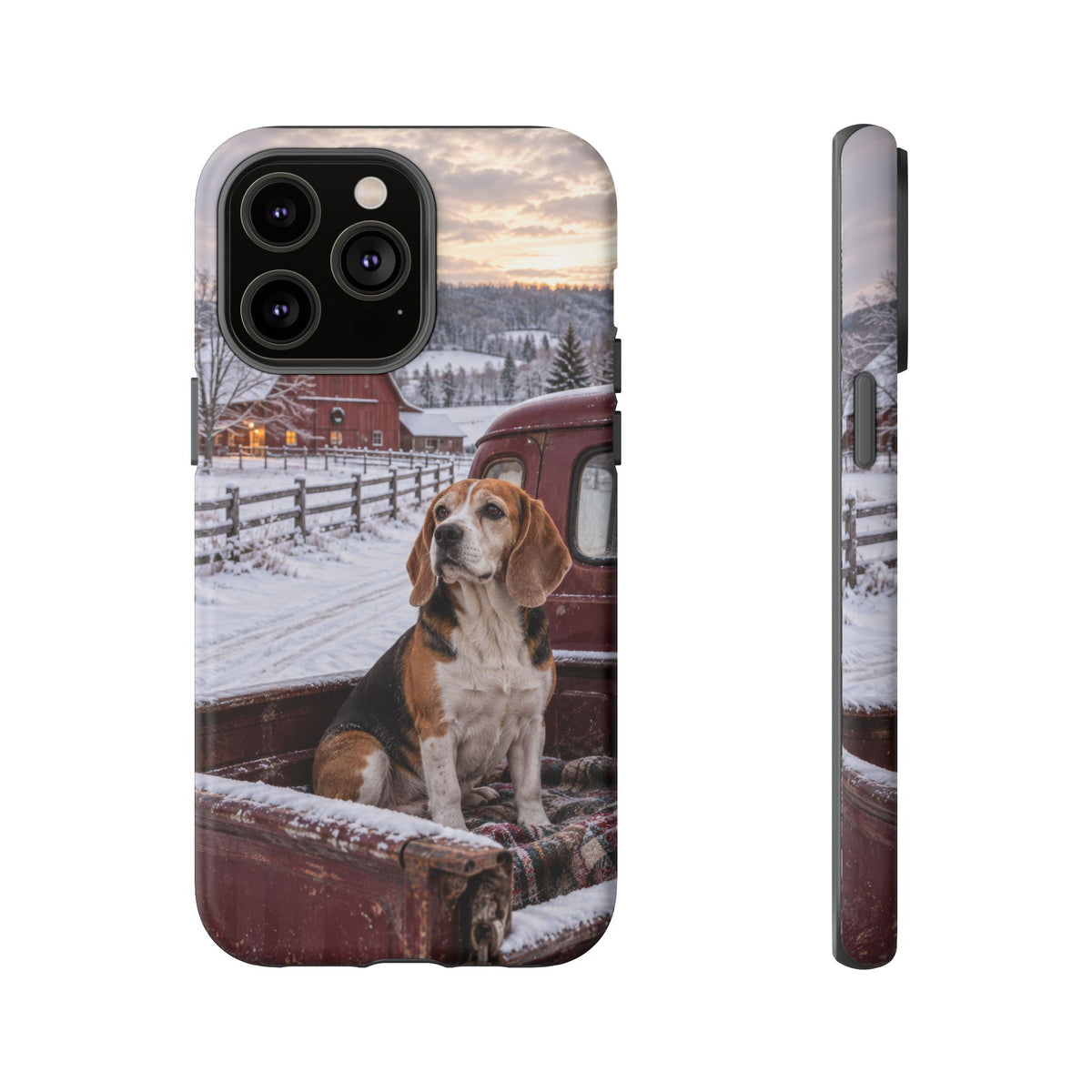 Winter Farm Watch iPhone Tough Case | beagle