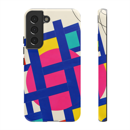Chromatic Mischief Samsung Galaxy Tough Case | Geometric Color Block Art