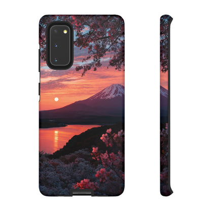 Fuji Moonlit Sakura Samsung Galaxy Tough Phone Case
