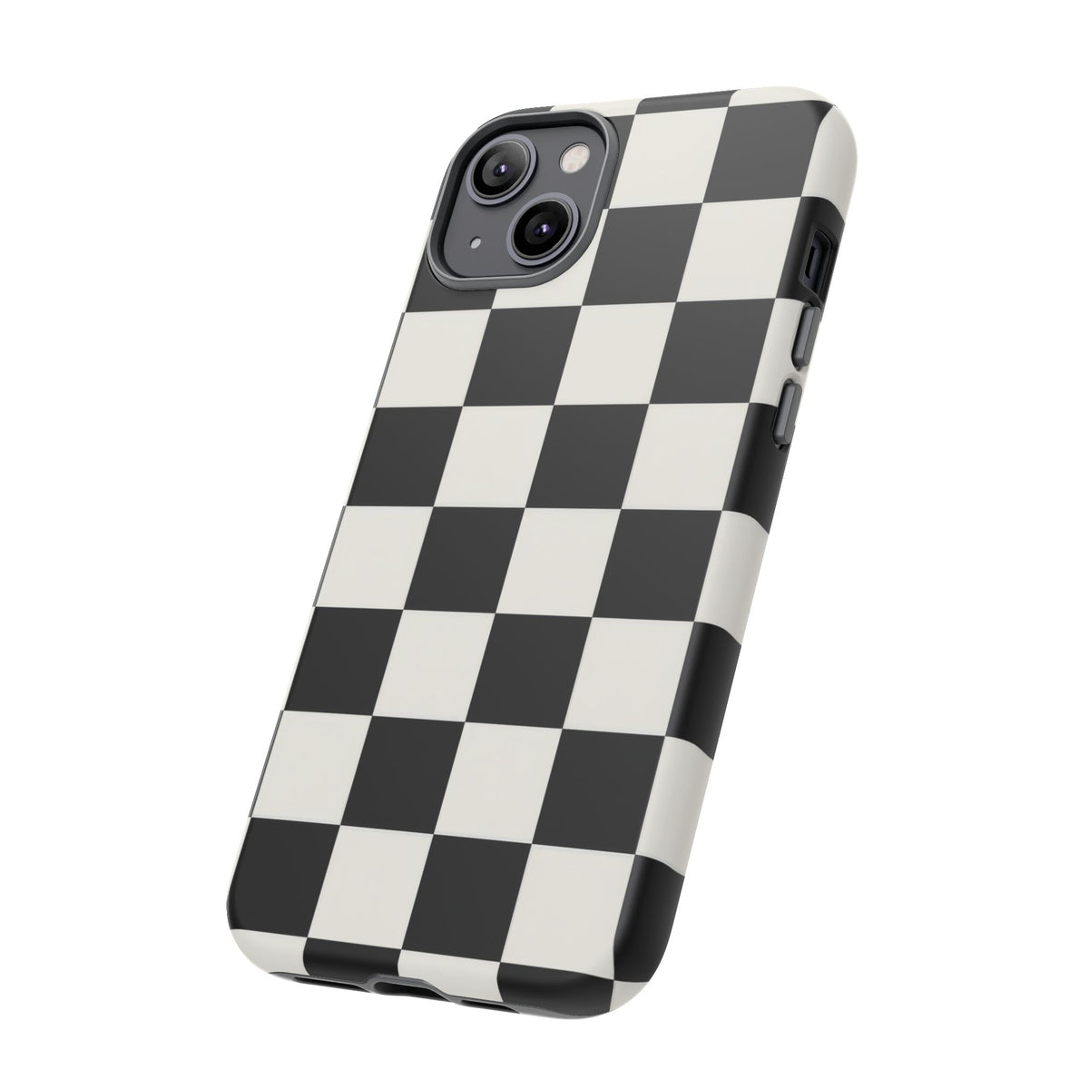 Classic Check iPhone Tough Case | Black & White Checkerboard
