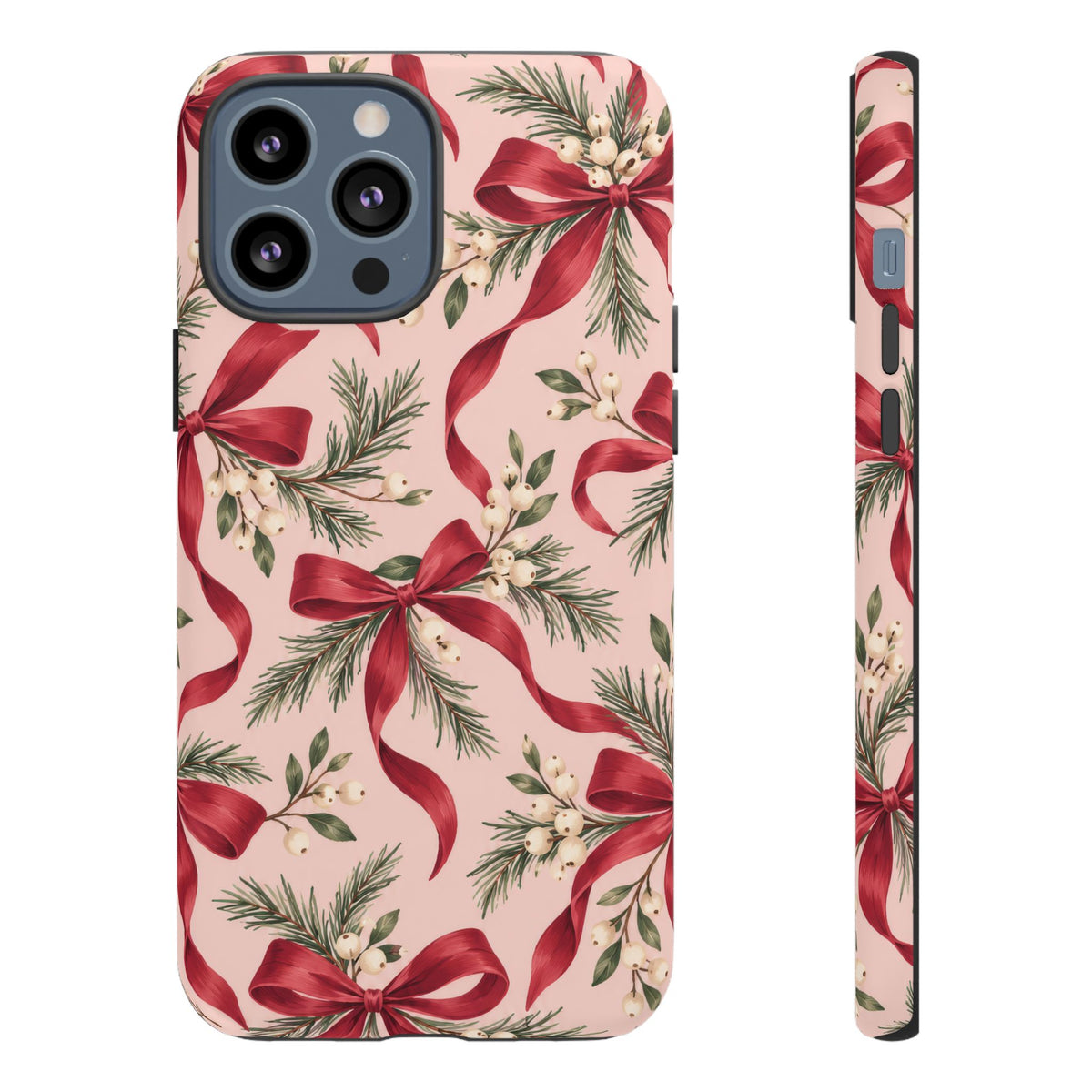 Ribbon Season iPhone Tough Case | christmas bows