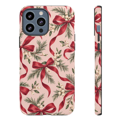 Ribbon Season iPhone Tough Case | christmas bows