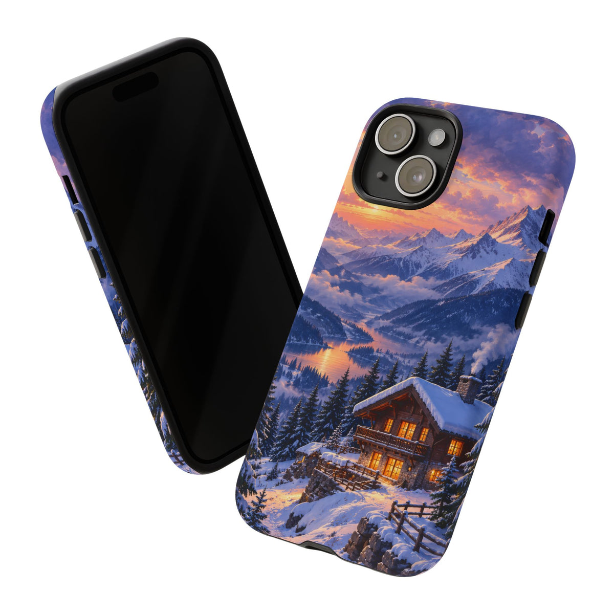Alpine Hearth iPhone Tough Case | winter cabin