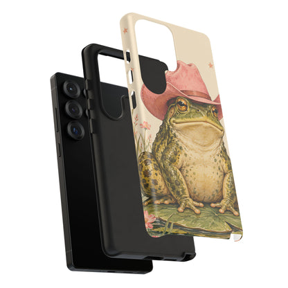Cowboy Frog Samsung Galaxy Tough Case | Pink Hat Bullfrog