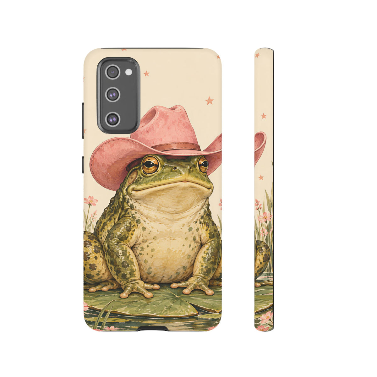 Cowboy Frog Samsung Galaxy Tough Case | Pink Hat Bullfrog
