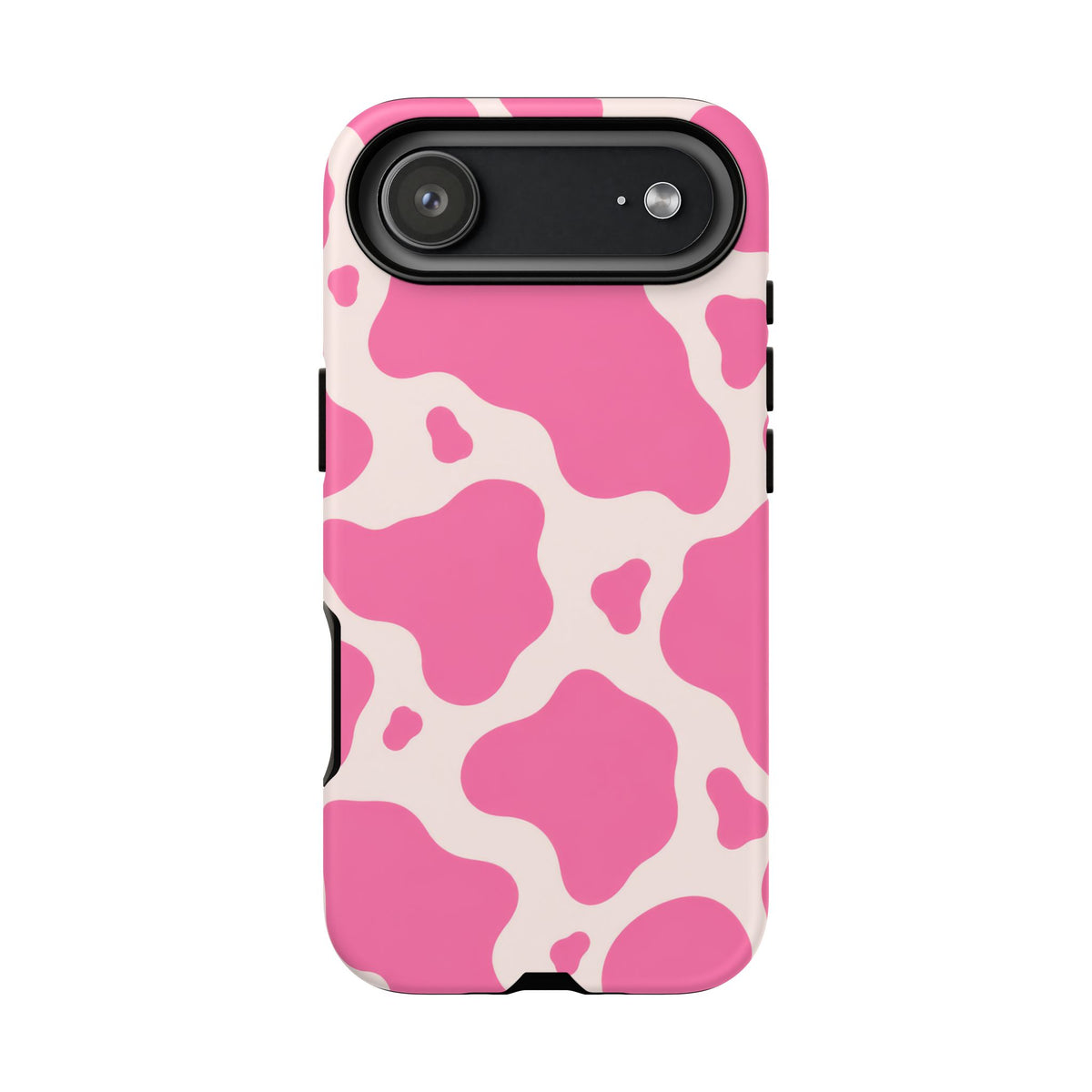 Strawberry Milk iPhone Tough Case | Pink Cow Print
