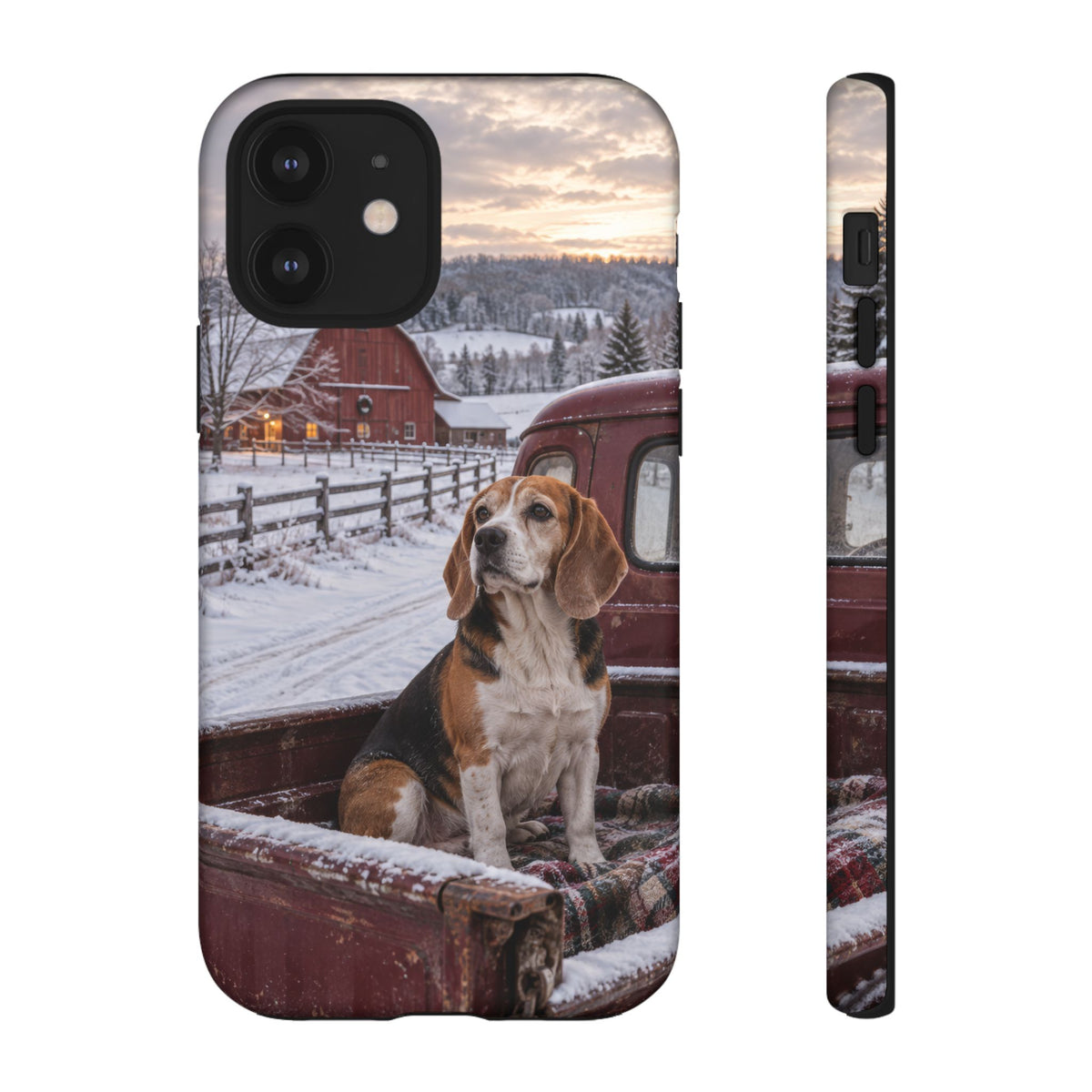 Winter Farm Watch iPhone Tough Case | beagle
