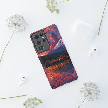 Sakura Lakeside Village Samsung Galaxy Tough Phone Case