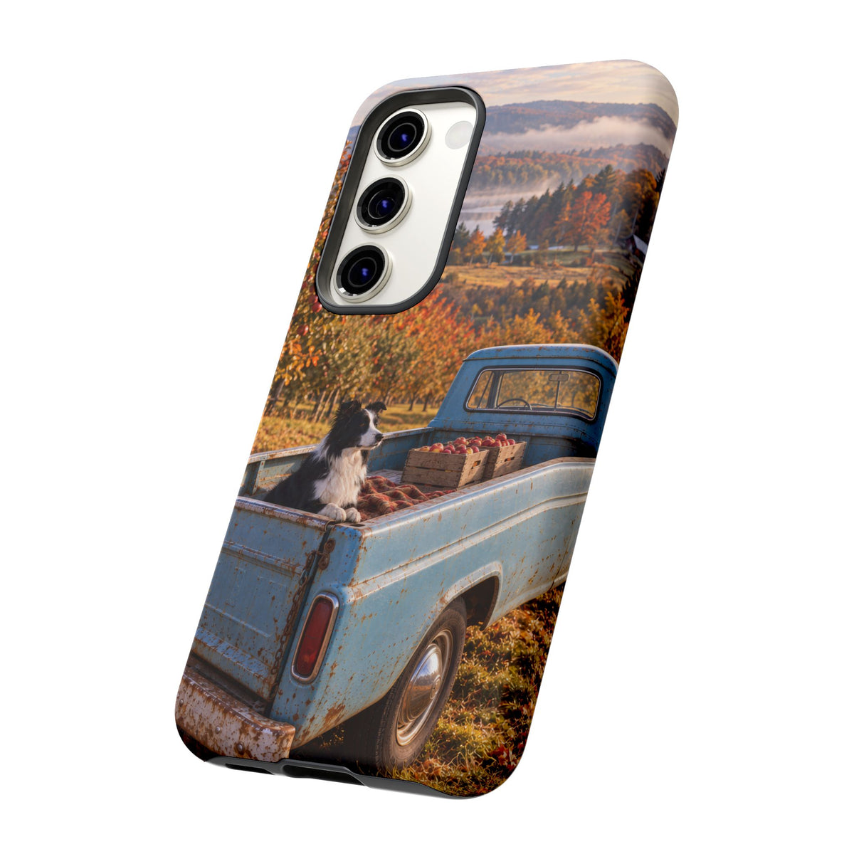 Blue Truck October Samsung Galaxy Tough Case | border collie