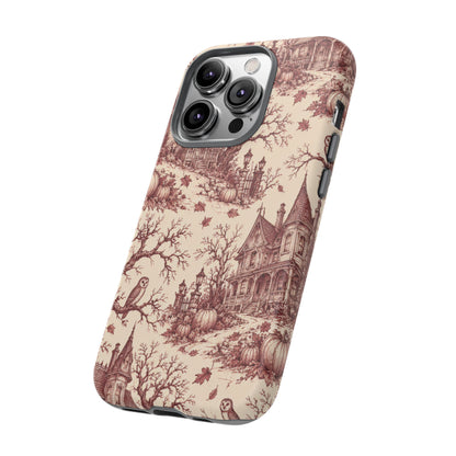 Haunted Estate Toile iPhone Tough Case | halloween toile
