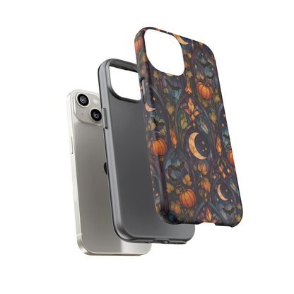 Amber Moon Window iPhone Tough Case | celestial halloween