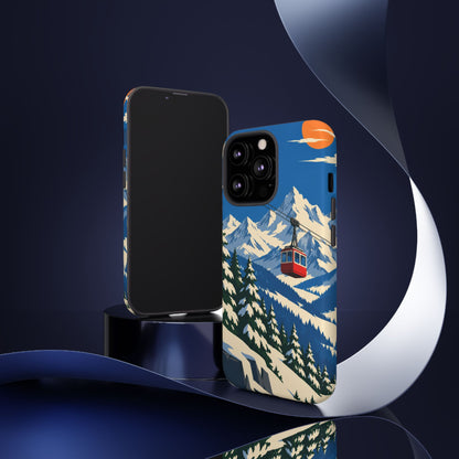 Swiss Skiing — Lift to the Sky iPhone Tough Case