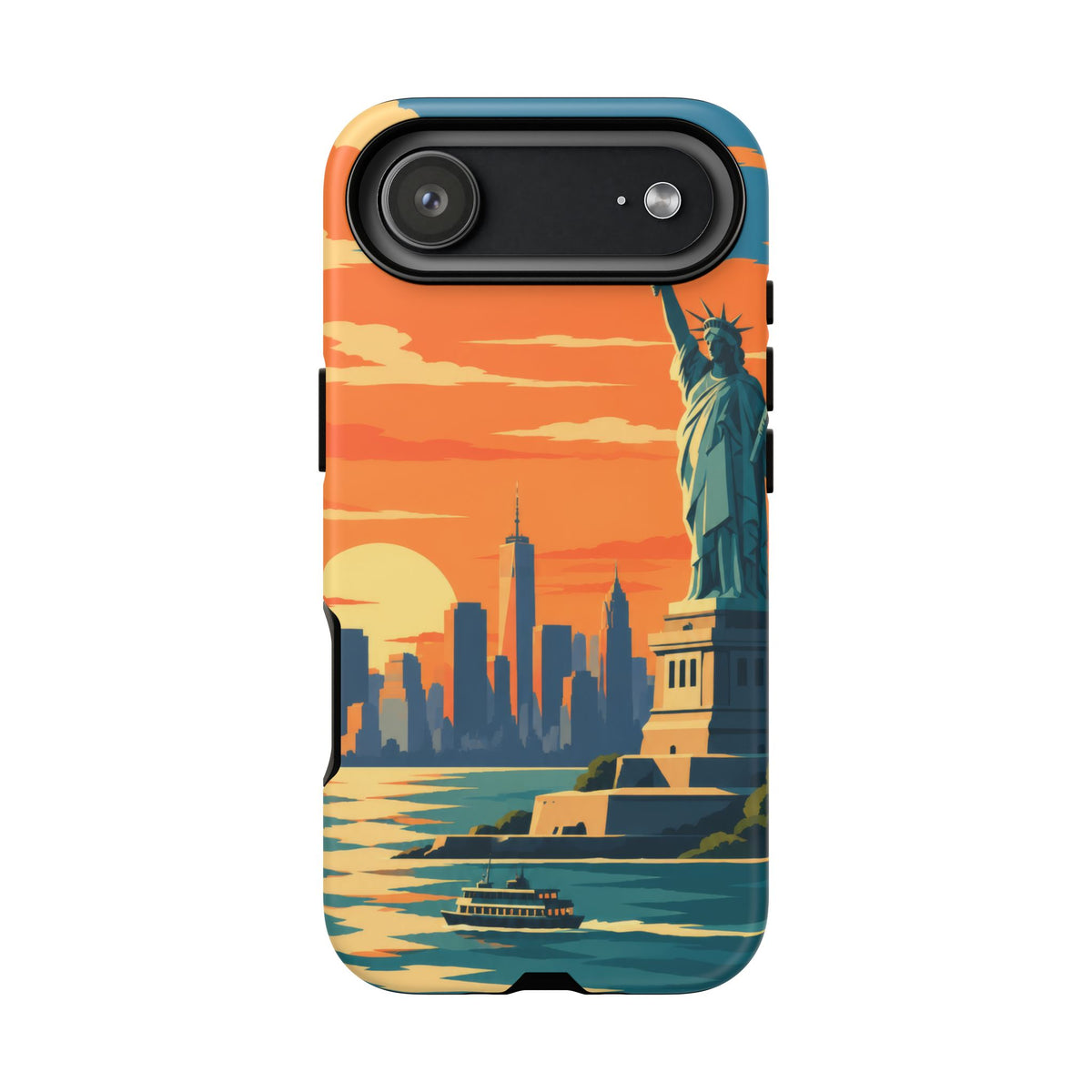 New York City — Harbor Liberty iPhone Tough Case