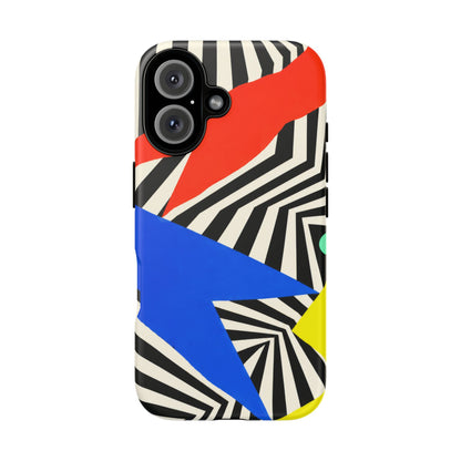 Broken Signal iPhone Tough Case | Optical Stripe Art