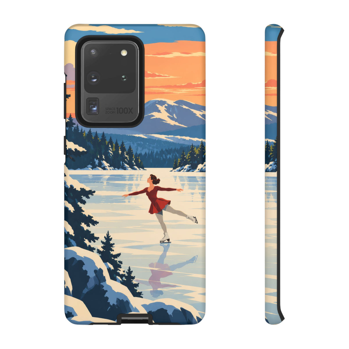 Lake Placid Skater — Winter Glide Samsung Galaxy Tough Case