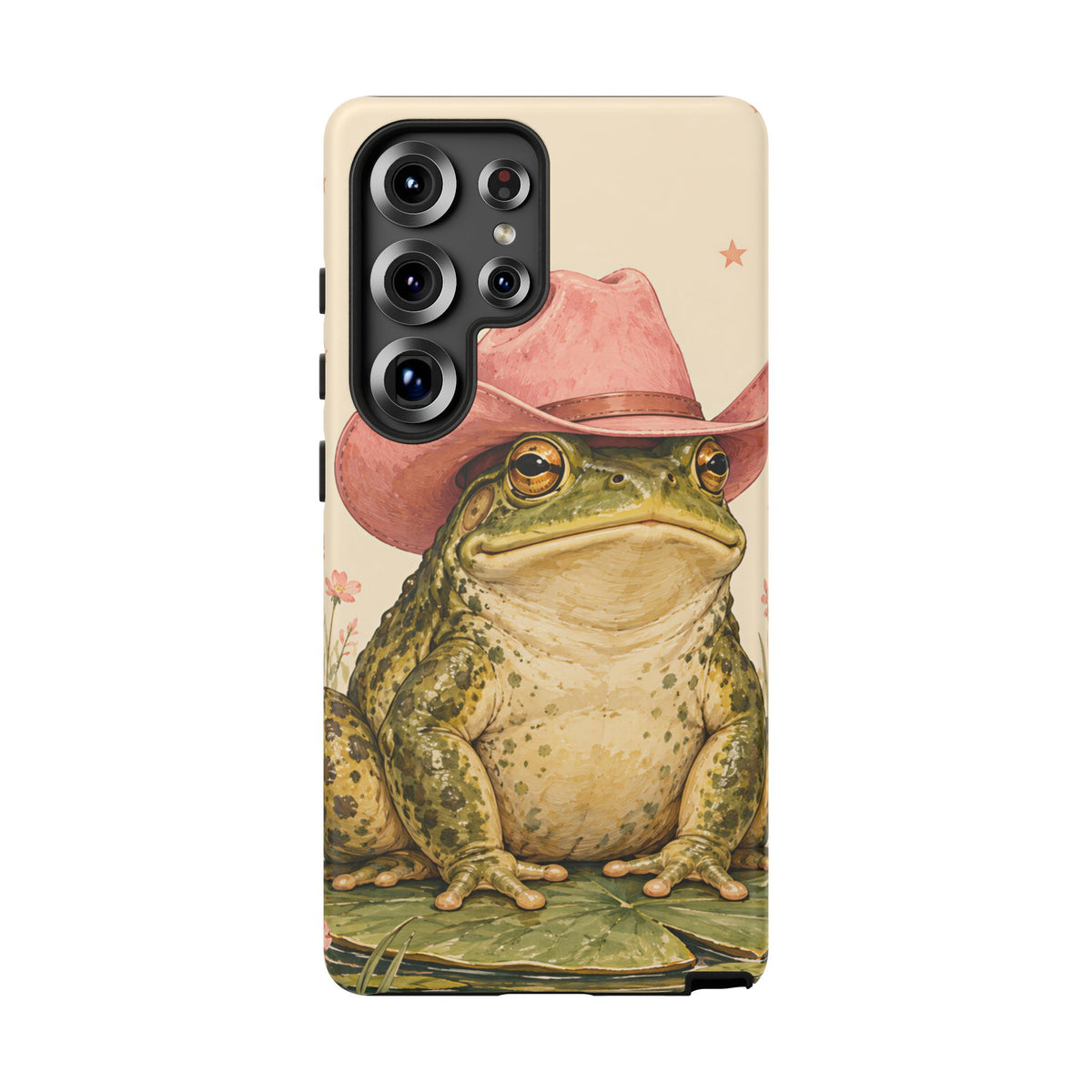 Cowboy Frog Samsung Galaxy Tough Case | Pink Hat Bullfrog