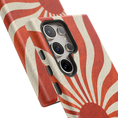 Terracotta Sunburst Samsung Galaxy Tough Phone Case