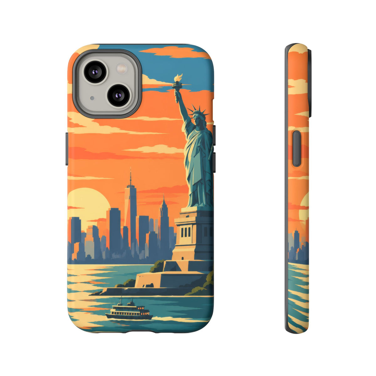 New York City — Harbor Liberty iPhone Tough Case