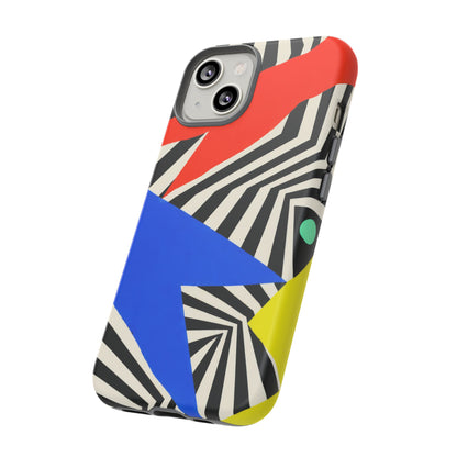 Broken Signal iPhone Tough Case | Optical Stripe Art