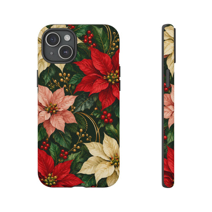 Noel in Bloom iPhone Tough Case | poinsettia