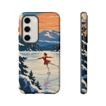 Lake Placid Skater — Winter Glide Samsung Galaxy Tough Case