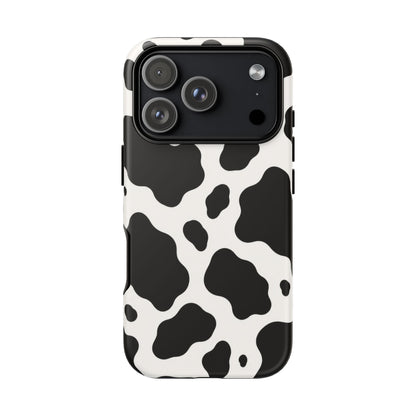 Classic Holstein iPhone Tough Case | Black & White Cow Print