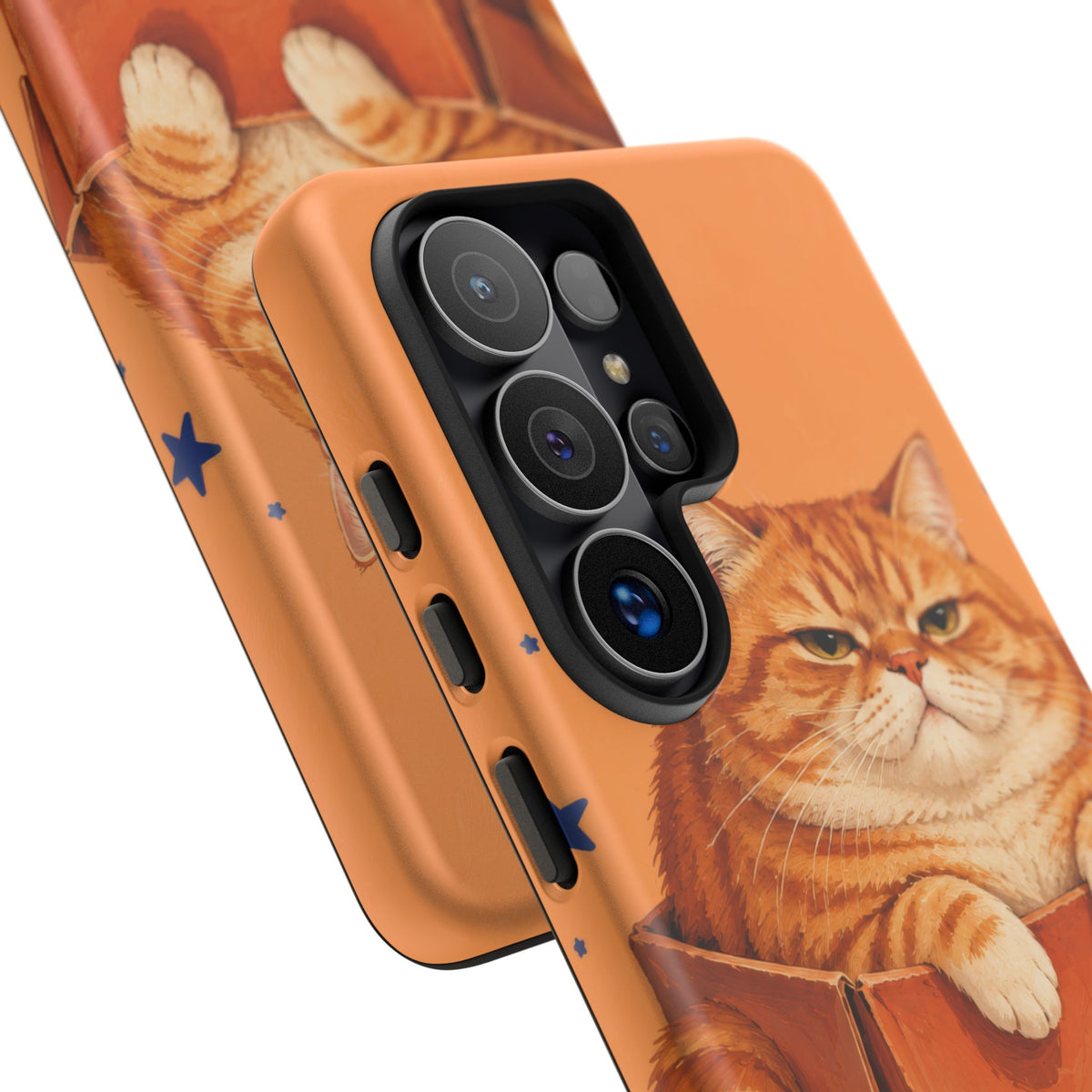 Orange Cat Energy Samsung Galaxy Tough Case