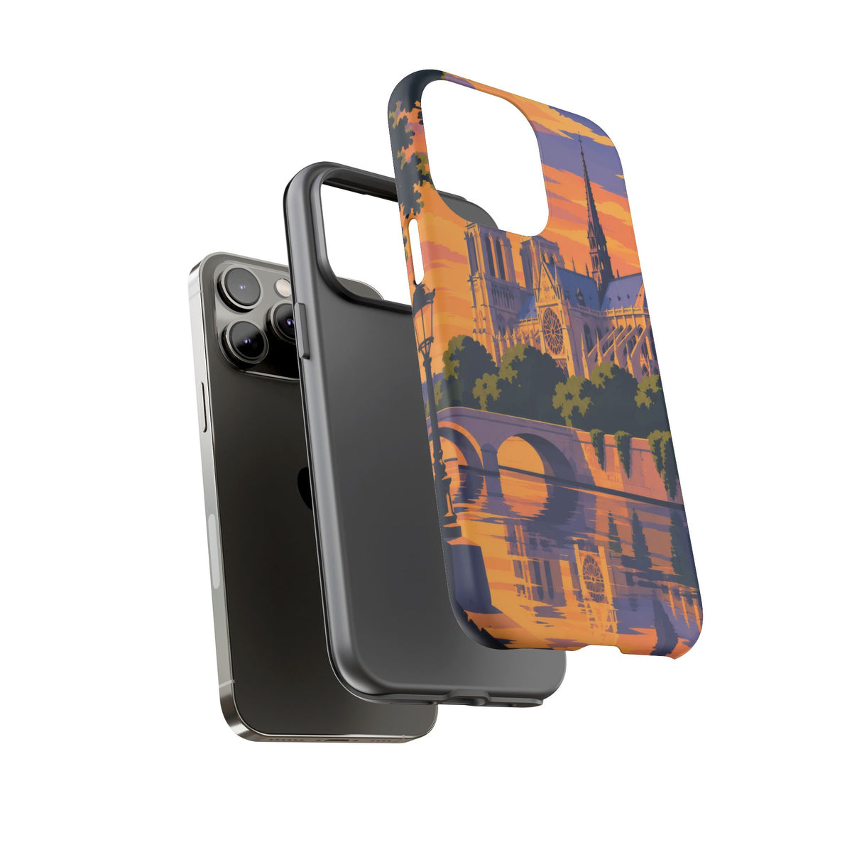 Notre Dame — Cathedral Twilight iPhone Tough Case