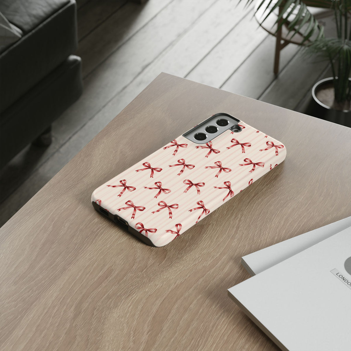 Red Bow Samsung Galaxy Tough Case | Ribbon Waltz