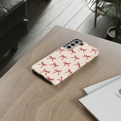 Red Bow Samsung Galaxy Tough Case | Ribbon Waltz