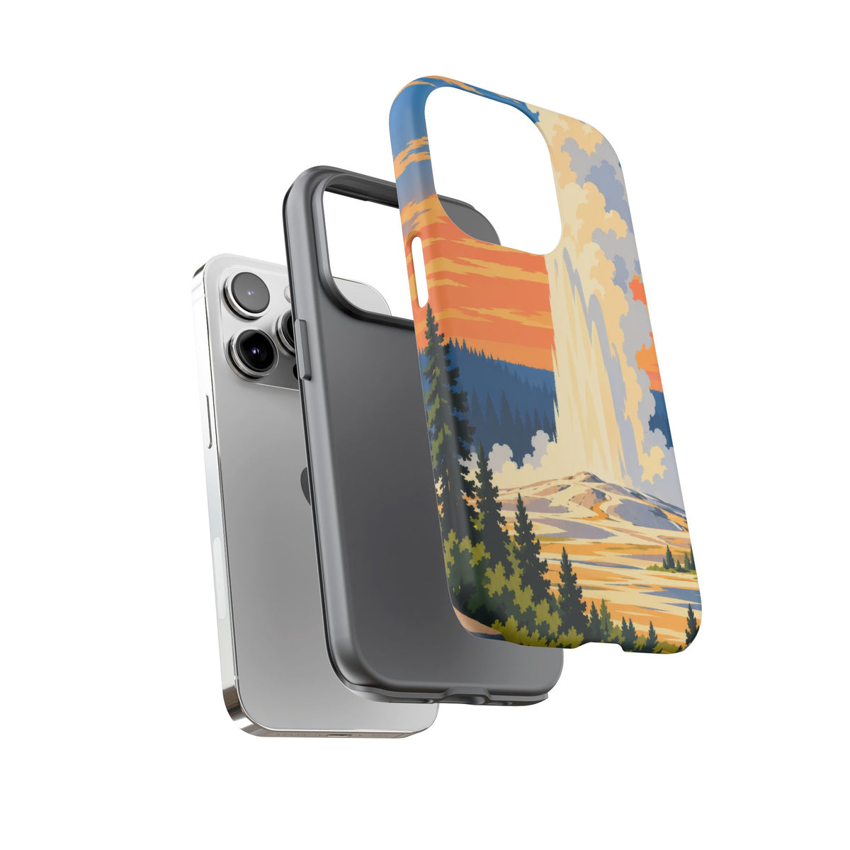 Yellowstone — Geyser Dawn iPhone Tough Case