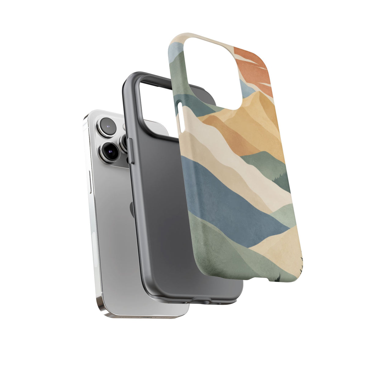 Sage Summit iPhone Tough Case | abstract mountains
