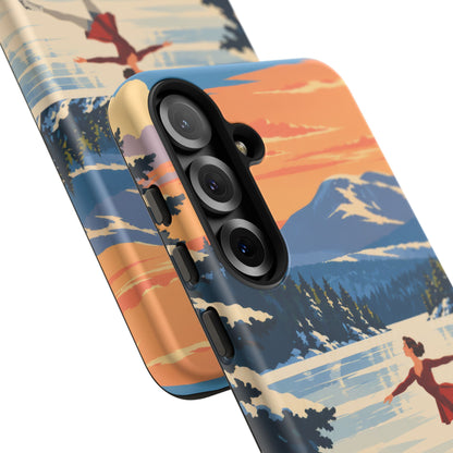 Lake Placid Skater — Winter Glide Samsung Galaxy Tough Case