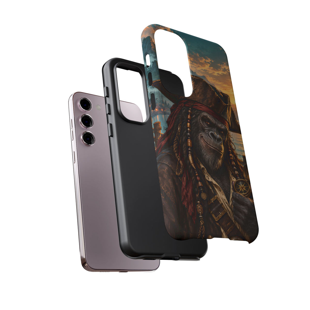Pirate Gorilla Samsung Galaxy Tough Case | Captain Silverback